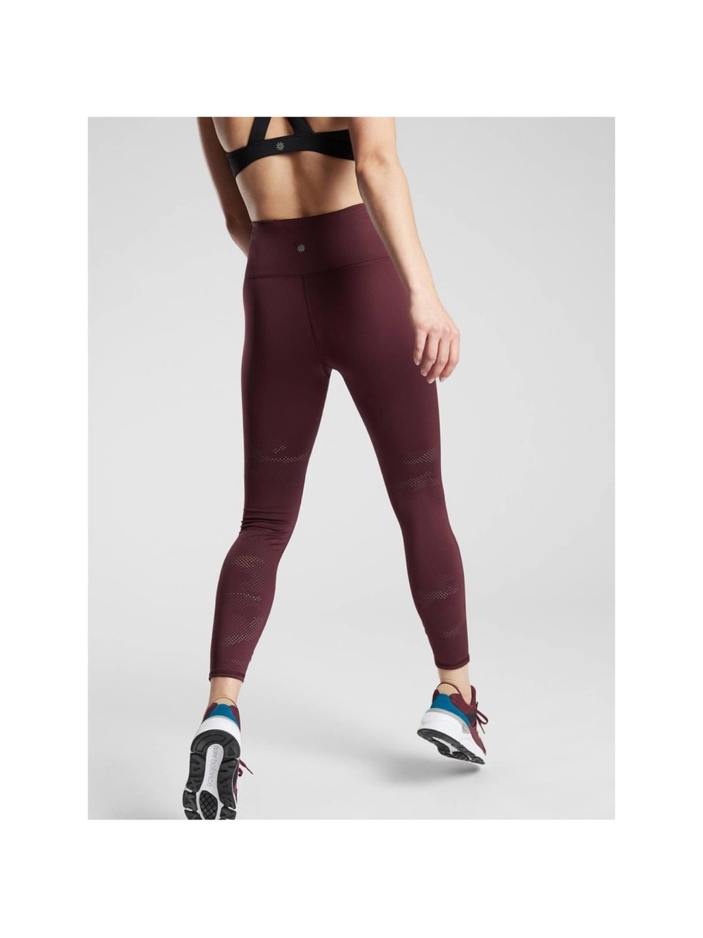 ATHLETA PERSISTENCE LASER CUT LEGGINGS WOMENS SIZE MEDIUM